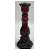 (D) FULL AVON Cape Cod Ruby Red Candlestick