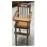 (BR) Small Maple Doll High Chair in Excellent