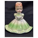 (D) Vintage Porcelain Japan Josef Girl Bell With