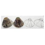 (D) 2-J F CLAEYS PAPER CHRISTMAS LAMP SHADE