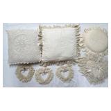 (D) Assorted Pillows and Decorations As Pictured