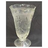 (D) Jeannette Glass IRIS AND HERRINGBONE Crystal