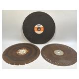 (D) 3 Masonry/Concrete Saw Blades 13.75"