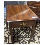(BR) Maple Drop Leaf End Table 28" x 21" and 27"