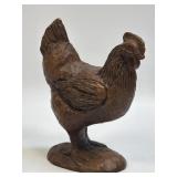 (D) Vintage Carved Red Mill Chicken Made From