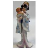 (D) Vintage Capodimonte Geisha Girl Ceramic