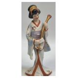 (D) Vintage Capodimonte Geisha Girl Ceramic