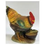 (D) Vintage Wales Rooster With Corn Basket Hand