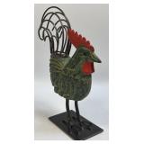(D) Rooster Statue Wire Legs and Tail Feathers