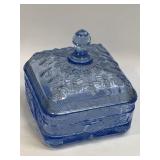 (D) Vintage Indiana Glass Honey Bee Box