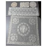 (D) Doilies and Runner as Shown