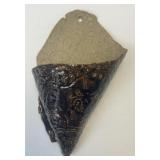 (D) 8" Handmade Pottery Wall Pocket