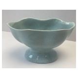 (D) 5" x 8" Brushed McCoy Pottery Pedestal Planter