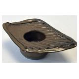 (D) 7 1/2" Art Deco Pottery Flower Frog