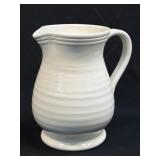 (D) Stoneware Pottery Pitcher Stamped "Italy"