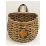 (D) Fall Themed Woven Basket Door Hanger