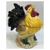 (D) Vintage Ceramic Glossy Yellow and Black