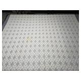 (D) Vintage Handmade Off White Cotton Tobacco
