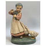 (D) Figurine Vintage Holland Mold Girl With