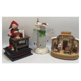 (D) 3 Battery Operated Christmas Decorations As
