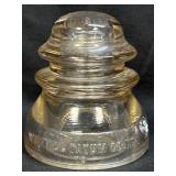 (D) Whitall Tatum Co. Insulator No.1 Vintage