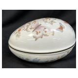 (D) Vintage Avon Butterfly Fantasy Porcelain Egg