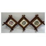 (D) Coat Rack with Floral Pictures Accents Added