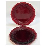 (D) Set of 2 Avon 1876 Cape Cod Ruby Red