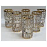 (D) Vintage Imperial Glass Toril de Oro Highball