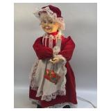 (D) Vintage 22" Animated/LightedMusical Mrs Claus