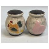 (D) Farm Animal Ceramic Salt and Pepper Shakers