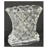 (D) Toothpick Holder Pressed Glass Diamond Button