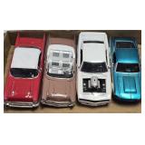(D) 4 Die-Cast Cars As Pictured