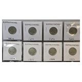 (SC) 8 Buffalo Nickels