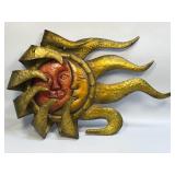 (FL) 22" x 13.5" Metal Sun Wall Art "The Wind" As