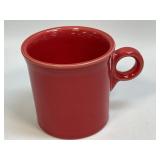 (D) HLC Fiesta Fiestaware Red Cup Mug 10 Ounce O