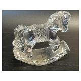 (D) Princess House - Crystal Rocking Horse