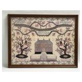 (E) NEEDLEPOINT SAMPLER MARION WILSON AGE 13