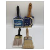 (D) 4 New Paint Brushes As Pictured