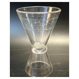 (D) Double Jigger Clear Plastic