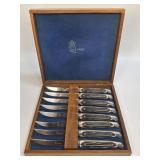 (SC) Vintage Queen Cutlery Stag Handle Steak