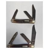 (SC) 2- 3 Blade Schrade Stockman Knives-1 Schrade