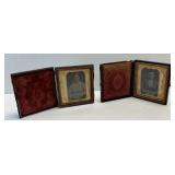 (D) Vintage Victorian-Era Portraits of Man and