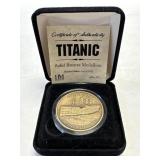 (D) Vintage Titanic Highland Mint Solid Bronze