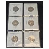 (SC) 6 Old Jefferson Nickels