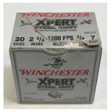 (SC) Full Box Winchester Xpert Steel Shot 20 Ga 7