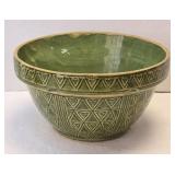 (D) McCoy Green Glazed Hearts & Diamonds 10"
