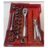 (D) Craftsman 1/2ï¿½ Ratchet Set as Shown! Approx