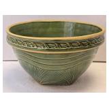 (D) McCoy Green Sunburst 8ï¿½" Stoneware Bowl
