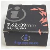 (SC) Full Box Igman 7.62 X 39 MM FMJ
